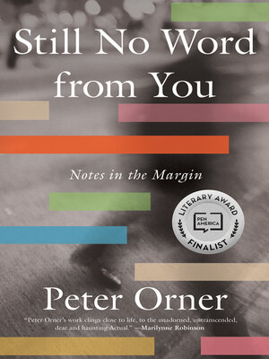 cover image of Still No Word from You